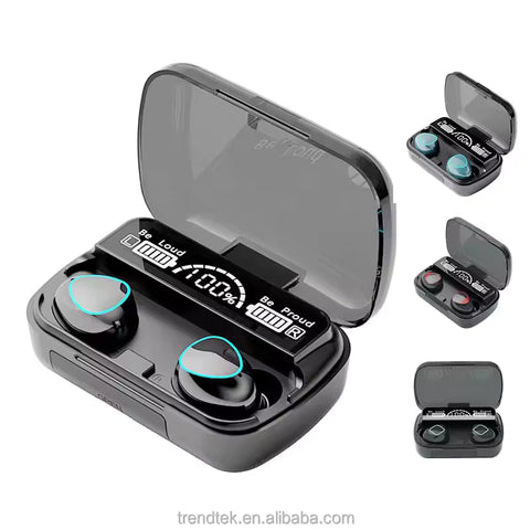 DAMIX M10 TWS Bluetooth 5.3 Earbuds with LED Digital Display, Deep Bass, Noise Reduction & Long Battery Life – Gaming & Music Wireless Headset