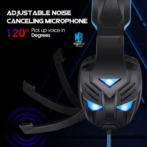 TRANSFORMERS Blue LED Gaming Headset