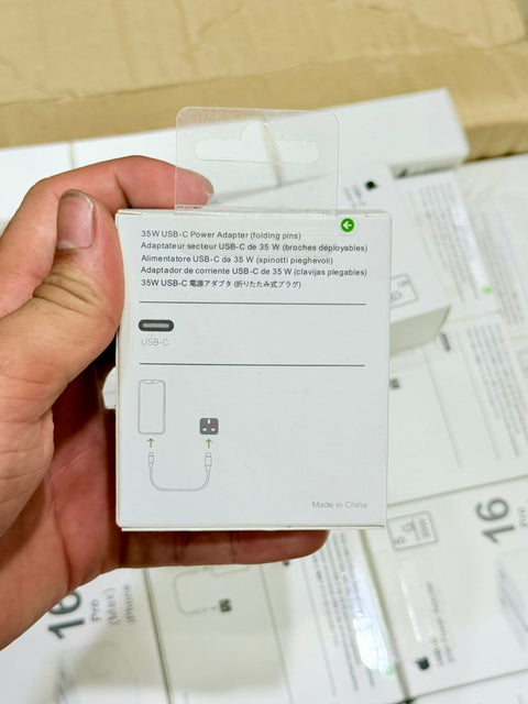 Apple 35W USB-C Power Adapter – Compatible with iPhone 16 Pro Max and Other Devices (Copy)