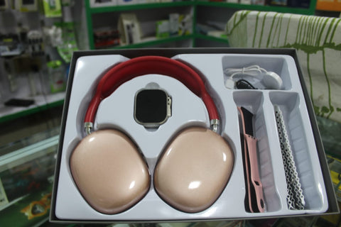 P9 Wireless Headphone + Smart Watch Combo